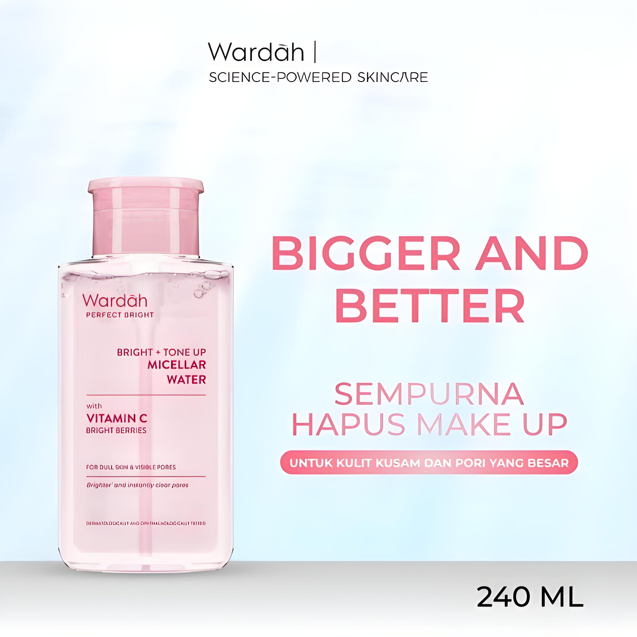 Wardah Perfect Bright + Tone Up Micellar Water 240ml
