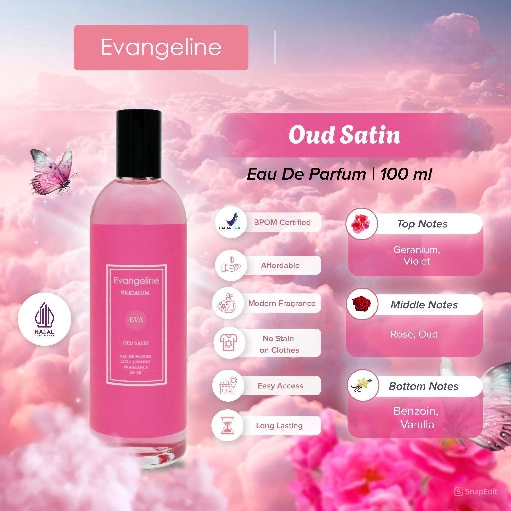 Evangeline Eau De Parfum Premium 100ml - Oud Satin