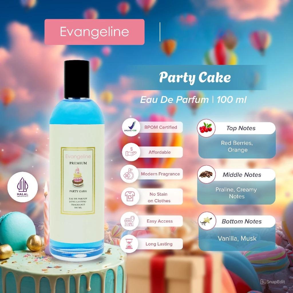 Evangeline Eau De Parfum Premium 100ml - Party Cake