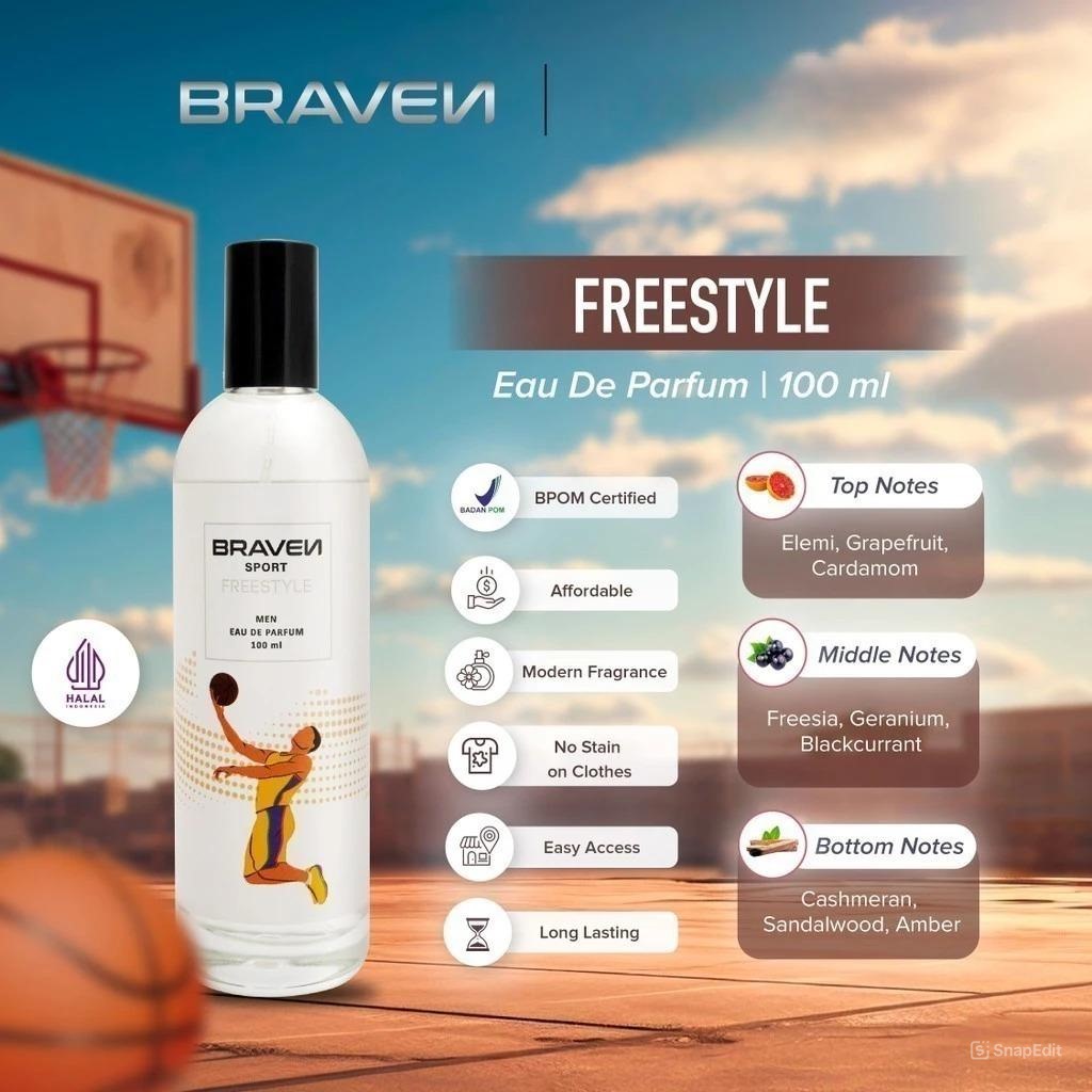 Braven Eau De Parfum Sport 100ml - Freestyle