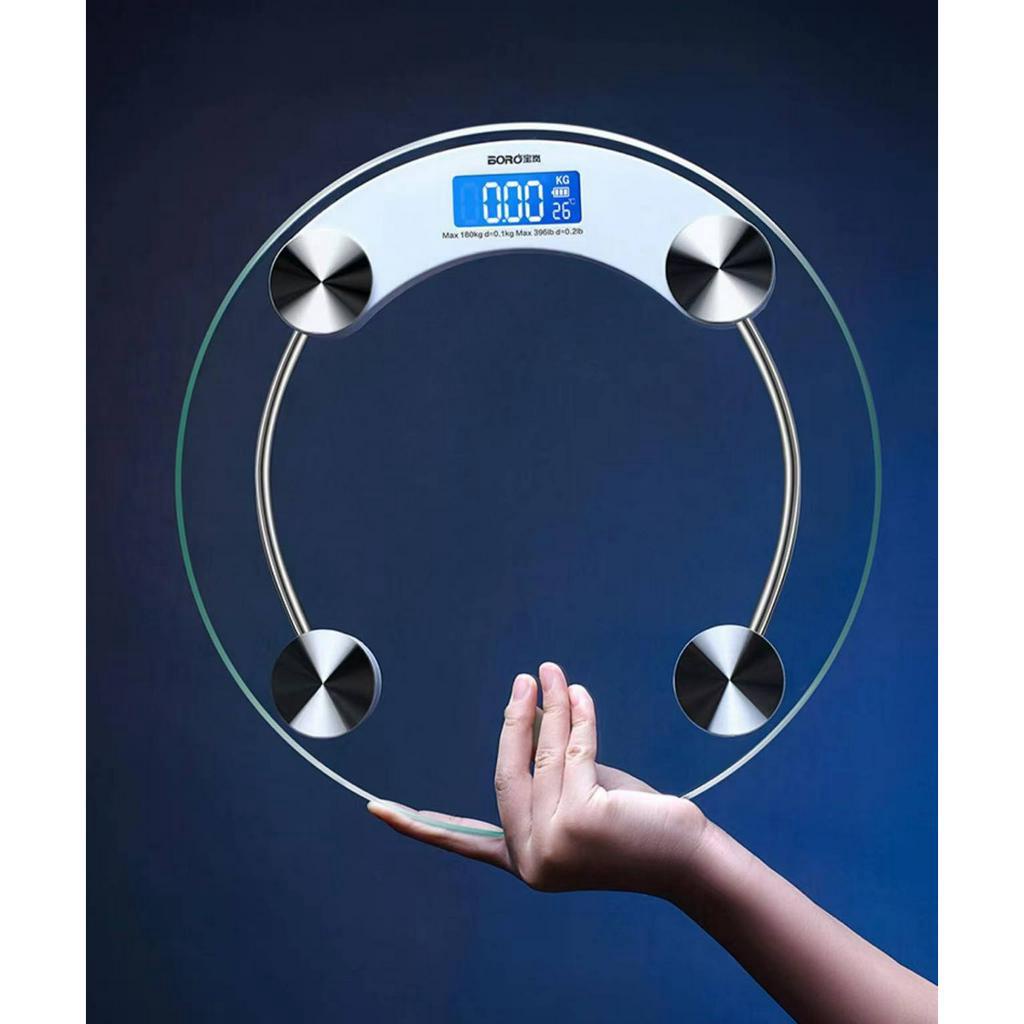 Timbangan Badan Digital Polos Kaca