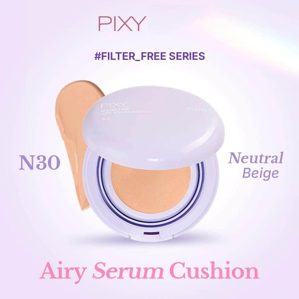 Pixy Airy Serum Cushion Glow 15gr - N30 Neutral Beige
