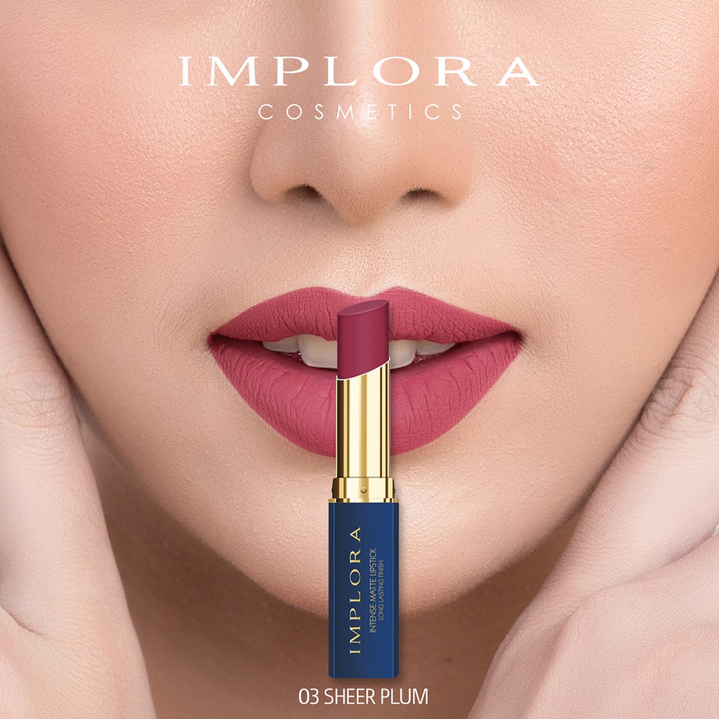 Implora Intense Matte Lipstick 3.5gr - 03 Sheer Plum