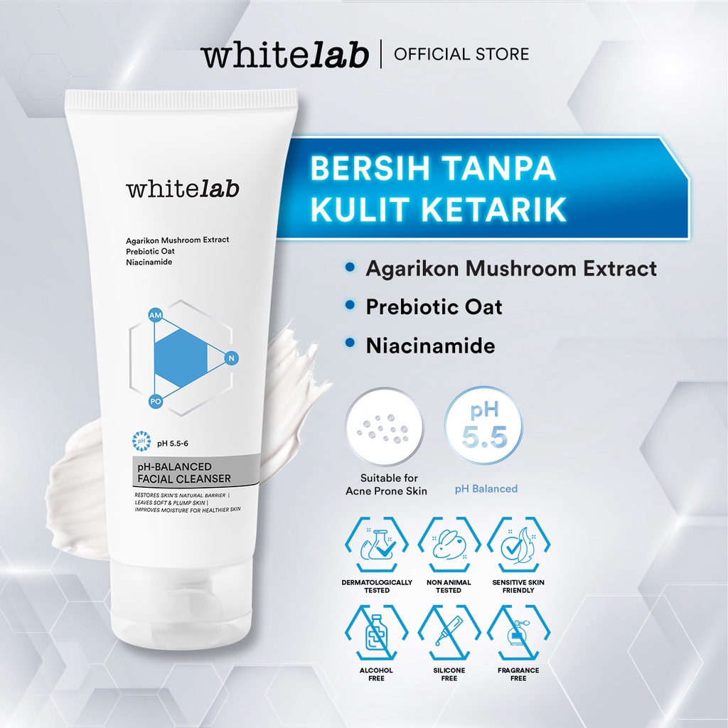 WHITELAB pH-Balanced Facial Cleanser 100gr