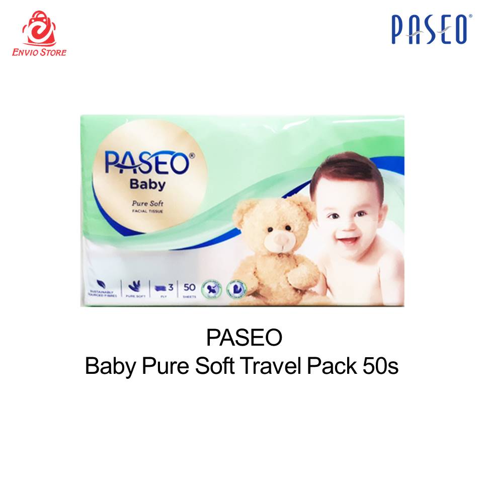 Tissue Paseo Baby Pure Soft Travel Pack 50s