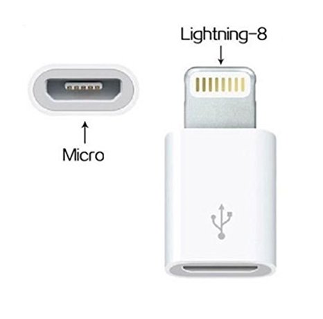 Converter Micro USB ke Lightning ( iPhone 5 / 6 / 7 / 8 / X / 11 ) 