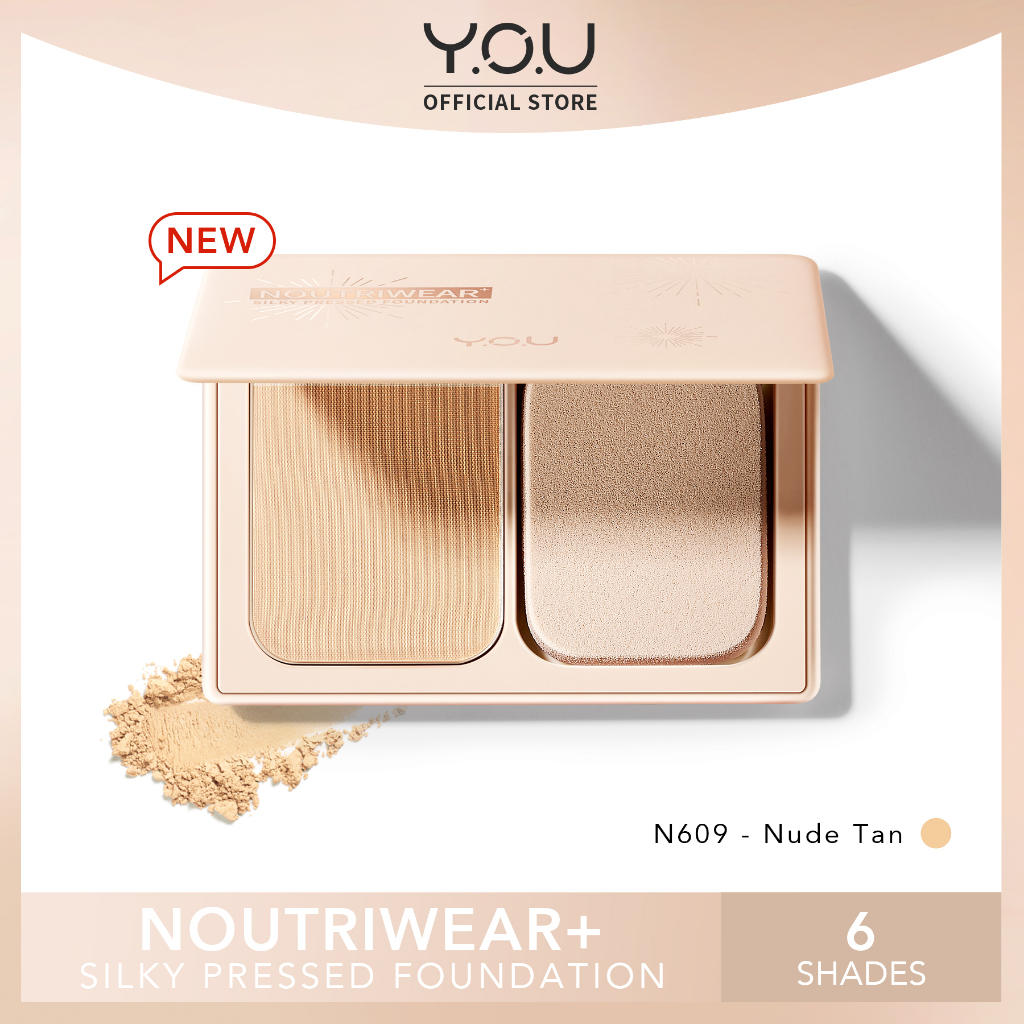 YOU Noutriwear+ Silky Pressed Foundation N609 Nude Tan