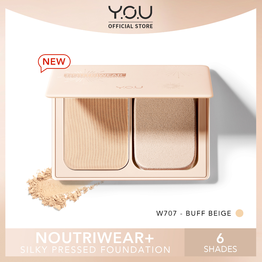 YOU Noutriwear+ Silky Pressed Foundation W707 Buff Beige